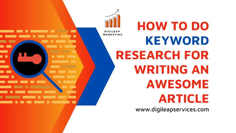 
  How to do Keyword research for writing an excellent article?