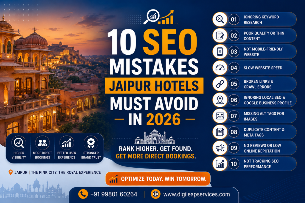 10 SEO Mistakes Jaipur Hotels Must Avoid in 2026