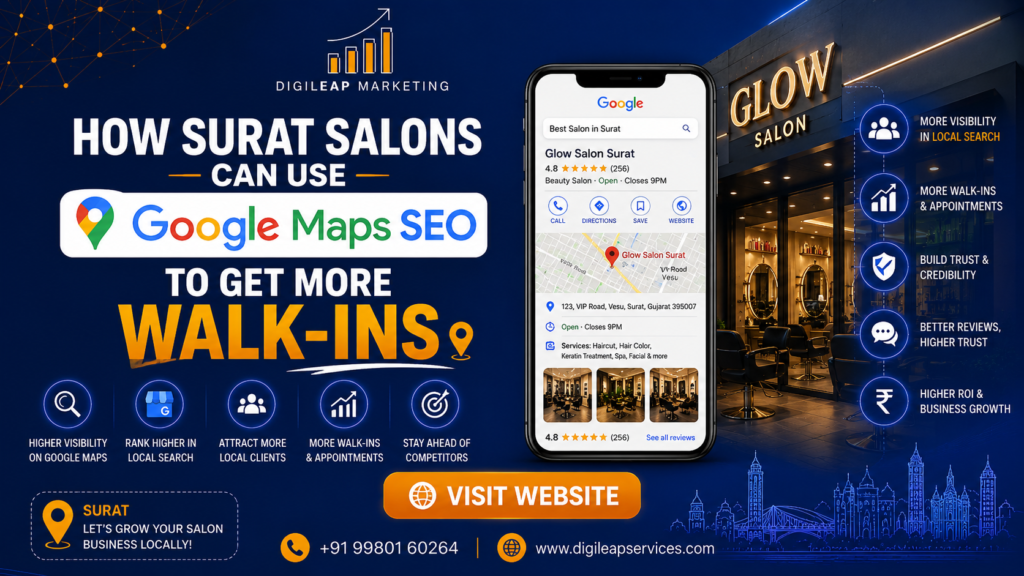 How Surat Salons​ Can​ U​se Google Map⁠s SEO to Get More Walk-I‌ns