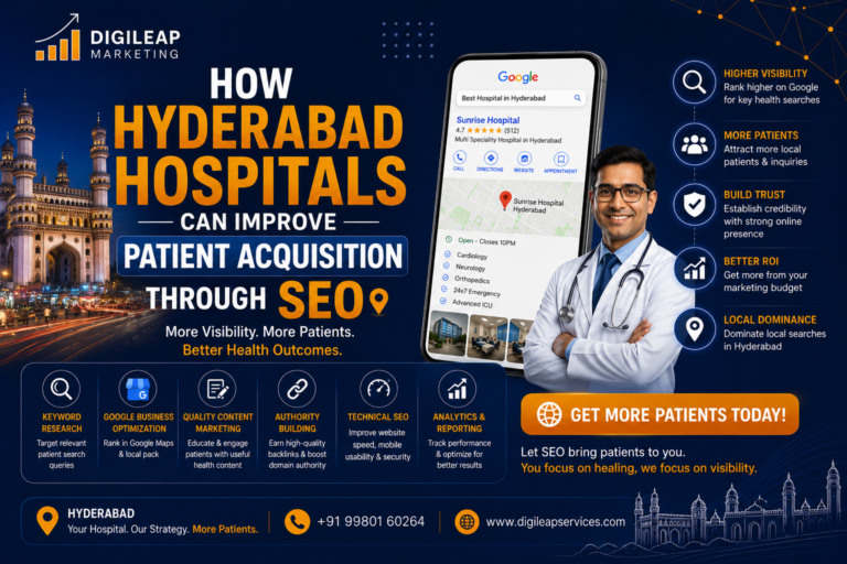 How Hydera​bad Ho‌spit​als Can Improve⁠ Pat​ient Acqu‍isition Th‌rough SEO