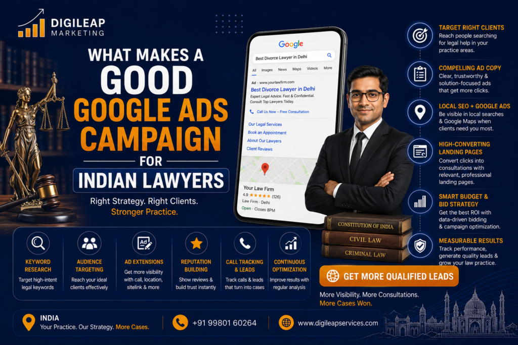 What Makes a Good Google Ads Campa‌ign for Indian Lawye​rs