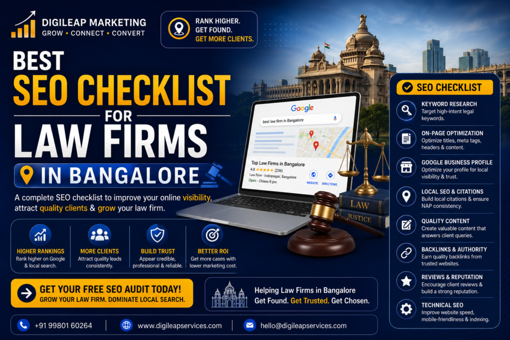 Best SEO Checklist for Law Firms in Bangalore