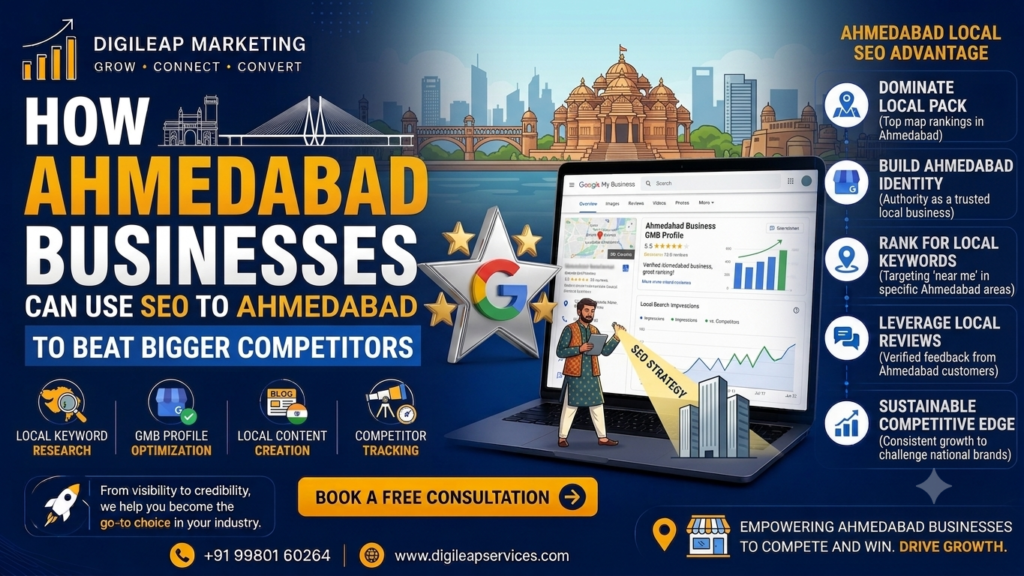 How Ahmedabad Businesses Can Use SEO to Beat Bigger Competitors