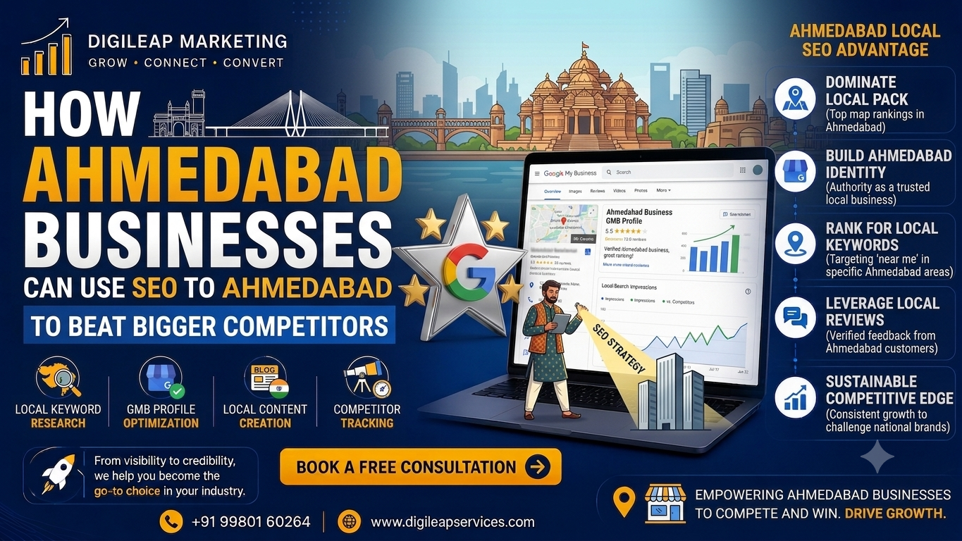 How Ahmedabad Businesses Can Use SEO to Beat Bigger Competitors