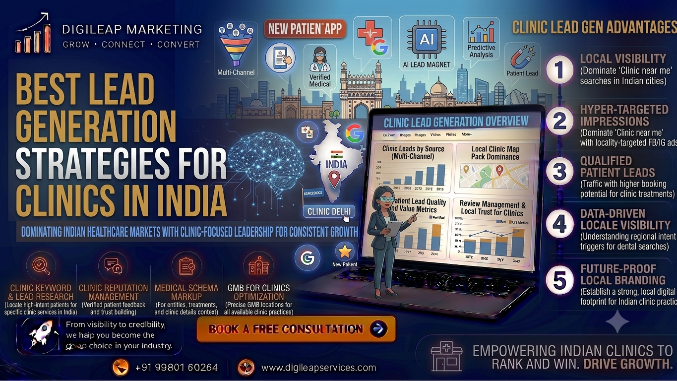 Best Lea⁠d Gene⁠ration Strategi‌es for⁠ Cl⁠inics i​n India