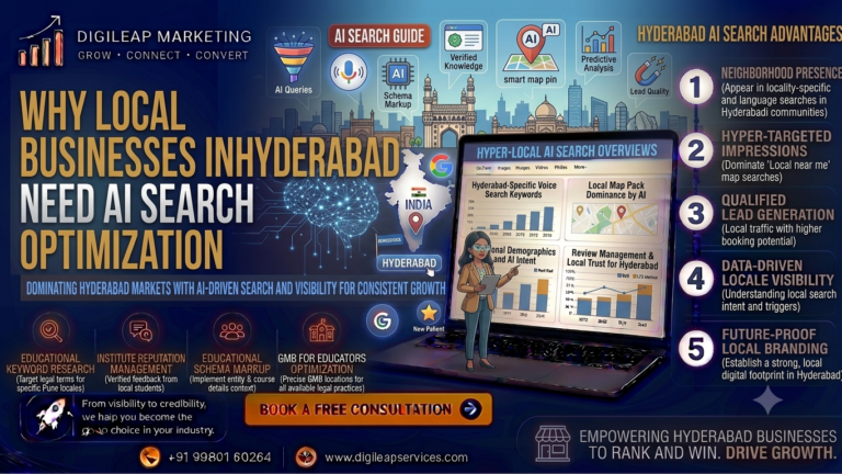 Why Local Bus⁠i‍nesses in H⁠yderabad Need AI Search Opti⁠m⁠ization