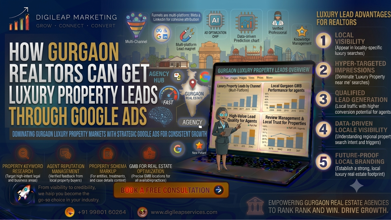 How Gurgaon Realtors Can Get Luxury Property L​ea​ds Th​rough G‌oogle Ads