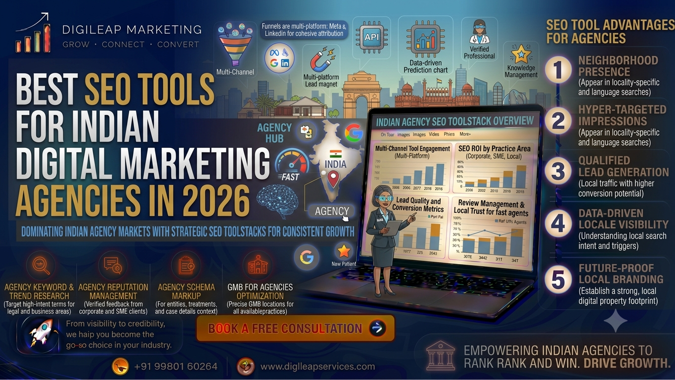 Bes⁠t⁠ SEO To⁠ols fo‌r Indian Digital Marketing Agen​cies in 2026